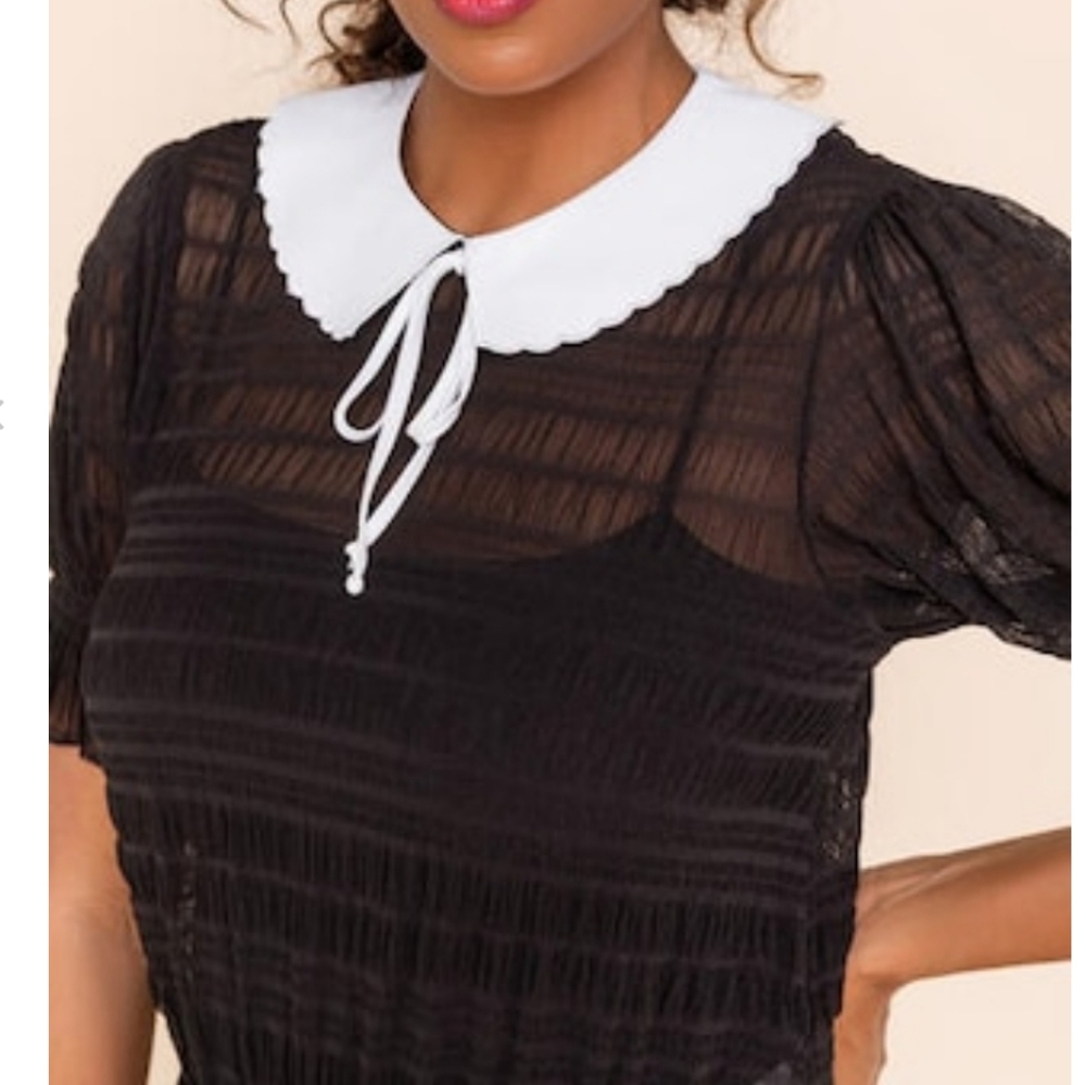 Francesca's sheer blouse